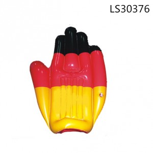 Factory wholesale PVC inflatable palm hand promotional gifts LS30376