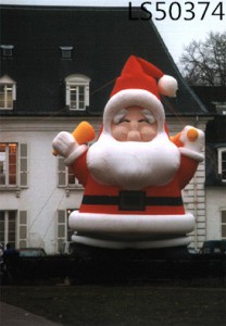 Smile Christmas Santa With A Blower For Family Outdoor Decorations With China Factory Cheap Price For Sale LS50374