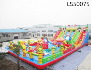 Cheer Amusement children Outdoor inflatable game racing LS50075