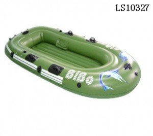 Double Green Inflatable Boat for Lake Swimming Pool LS10327