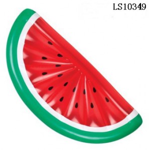 Popular design pvc inflatable fruit watermelon water pool float for kids and adults LS10349