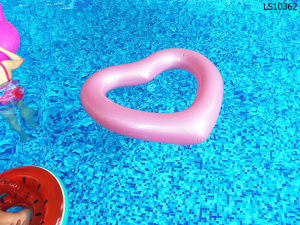 Popular design pvc inflatable heart shape ring LS10362