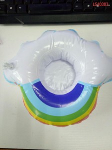 Inflatable rainbow cloud drink holder LS10383