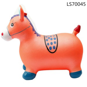 PVC inflatable jumping bouncing neddy animal kids toys for promotion LS70045