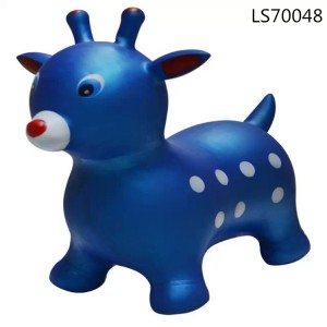 ​2016 factory stock PVC inflatable jumping bouncing animals for kids play toys LS70048