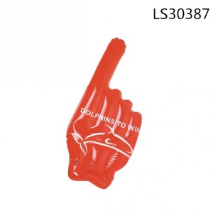 New arrival customized inflatable pvc hand palm kids toys for promotion LS30387