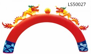 Vivid Inflatable Arch With Double Dragons LS50027