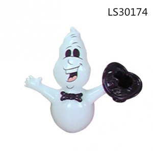 2016 best selling new style inflatable PVC ghost tumbler for halloween festival decorations LS30174