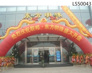 Opening Inflatable Arch with Double Dragon LS50043