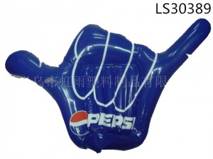 2016 fashionable customized inflatable pvc hands palm kids toys for promotion LS30389