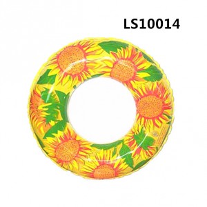 Yellow Sun Flowers Printing Swimming Ring LS10014