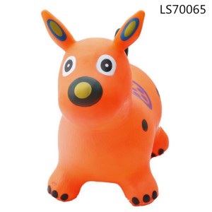 PVC inflatable jumping bouncing animal kids toys in factory stock for promotion LS70065