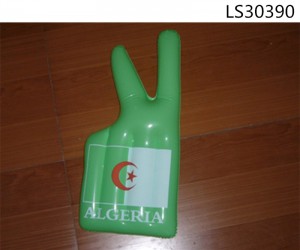 2016 fashionable customized inflatable pvc hands palm kids toys for promotion LS30390