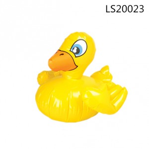 2016 wholesale advertising pvc inflatable yellow duck toys for promotion LS20023