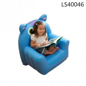 Inflatable animal design pvc sofa for outdoor rest LS40046