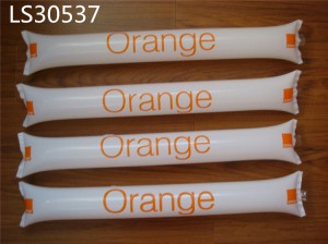 Orange Logo Inflatable Cheer Stick in White for Sale LS30537