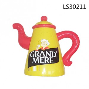 2016 custom PVC inflatable teapot kettle model for display and promotional gift LS30211 ​