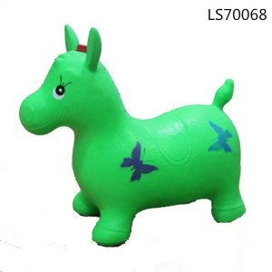 Factory best selling PVC inflatable jumping bouncing horse animal kids toys in fashion design for promotion LS70068