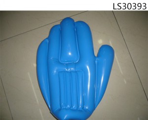 PVC cheering customized inflatable hands palm kids toys without printing for promotion LS30393