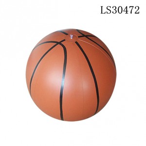 Inflatable basketball style beach ball LS30472