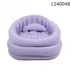 Flocked inflatable furniture inflatable sofa LS40048