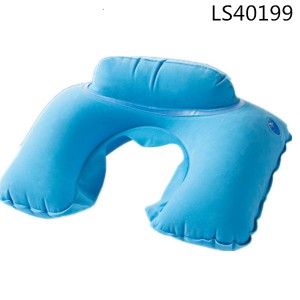 High Quality Inflatable Pillow Light Blue Pillow LS40199