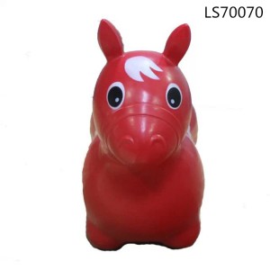 Factory wholesale PVC inflatable jumping bouncing animal kids ride toys for promotion LS70070