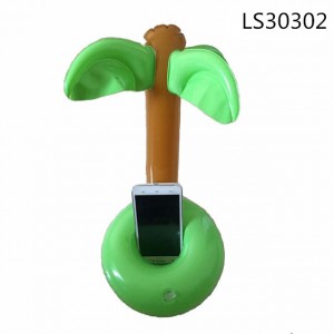 Inflatable phthlate free pvc coconut tree design can holder LS30302