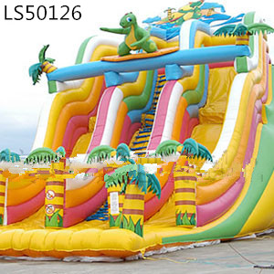 High Quality Dinosaur Inflatable Slide for Entertainment Park LS50126