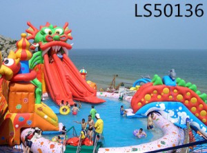 Dragon Inflatable Slide for Water Games LS50136