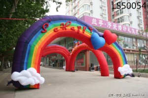 Rainbow Inflatable Arch for Festival LS50054