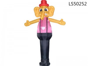 Elephant design new cartoon design inflatable dancer man with factory price for sale LS50252