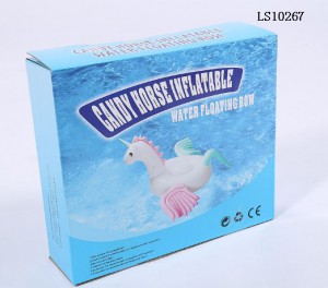 Candy horse inflatable water floating row LS10267