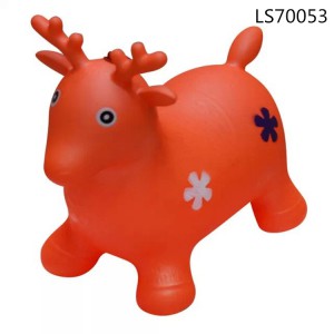 2016 factory stock jumping bouncing animals inflatable pvc kids play toys for promotion or sale LS70053