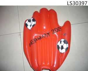 Giant red pvc customized inflatable hands palm for promotion and display LS30397