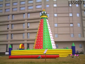 Inflatable climbing rock wall/ climbing inflatable sports game LS50171