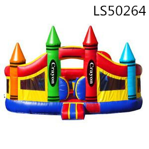 Factory price inflatable bouncy house,inflatable castle with colorful printing for children play LS50264