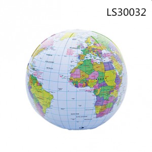 New Design Inflatable Earth Globe Beach Ball For Games LS30032