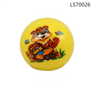 Customized advertising hot sale high quality inflatable vinyl ball with animal printed LS70026