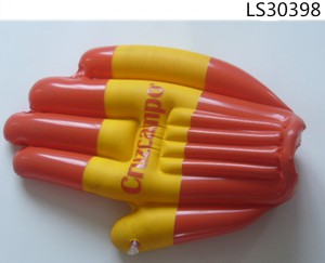 Inflatable hand fingers pvc cheering inflatable palm for promotion LS30398