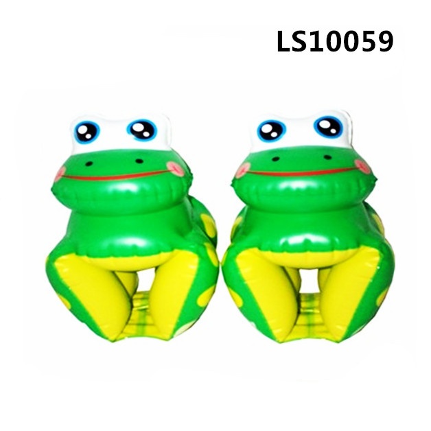 Frog shape inflatable swimming arm rings LS10059