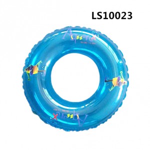 Hot Selling Inflatable Transparent Swim Ring Advertising Swimming Rings Water Rings with Custom Logo LS10023