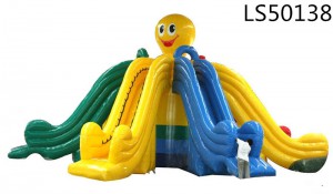 Smile Face Numerous Inflatable Slide for Kid fun LS50138