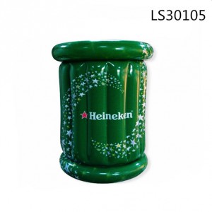 barrel shape inflatable ice box Inflatable Beer cooler Bucket LS30105