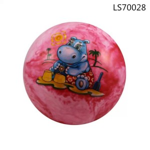 Printed wholesale colorful inflatable labeling vinyl ball with printing for promotion LS70028