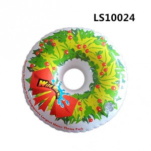 Best Selling Inflatable PVC Colorful Swimming Ring for Kids and Adult LS10024