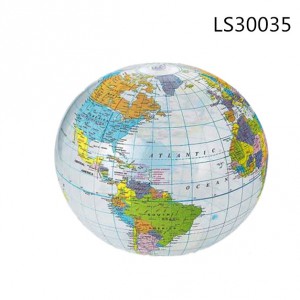 New Design Earth Globe Inflatable Beach Ball LS30035