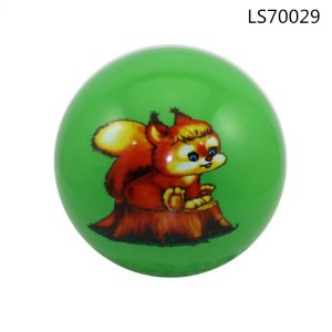 Wholesale colorful inflatable labeling vinyl ball with animal printed for promotion LS70029