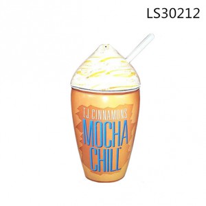 2016 custom PVC inflatable mocha chill milk coffee bottle cup model for promotional gift LS30212