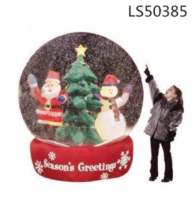 festival series Christmas inflatable snow globe decorations with customized design giant ground balloon inflatable for Christmas LS50385